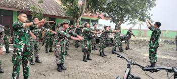 Sebelum Kembali Ke Satuannya, Para Satgas TMMD Bojonegoro Lakukan Pelemasan Bersama